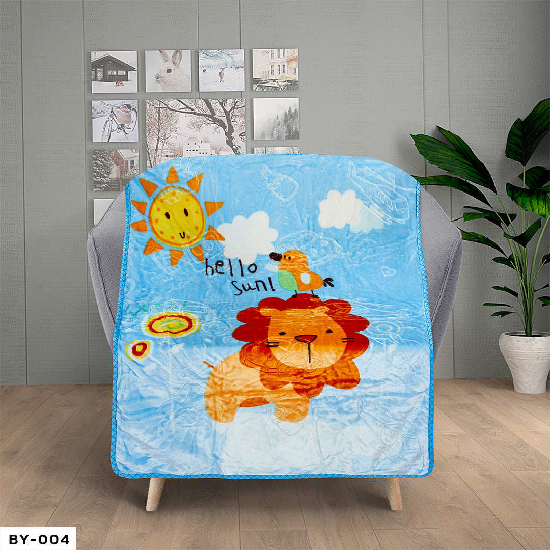 BABY CLOUDY BLANKET BY - (ASSORTED CASE PACK 10 BLANKETS PER CASE 2 PER DESIGN)