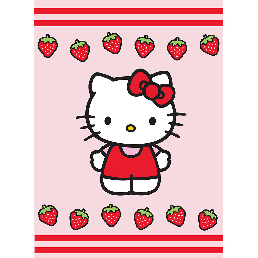 "Strawberry Girl" Hello Kitty Twin/Full Sanrio Rachelle Blanket