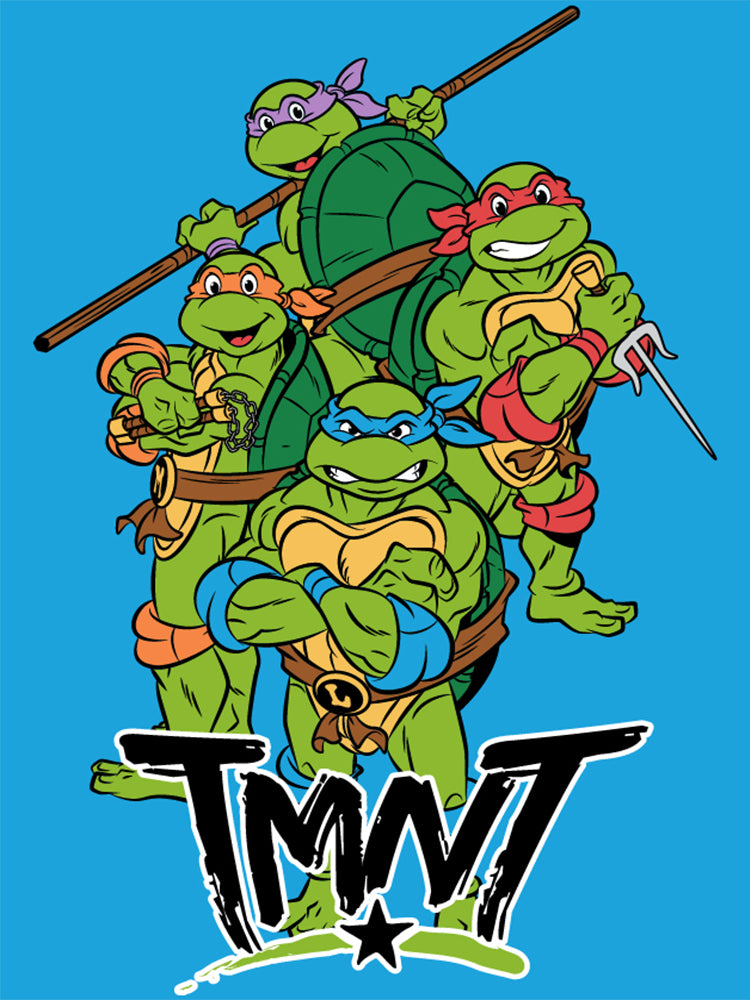 "Poses" TMNT Twin/Full Nickelodeon Rachelle Blanket