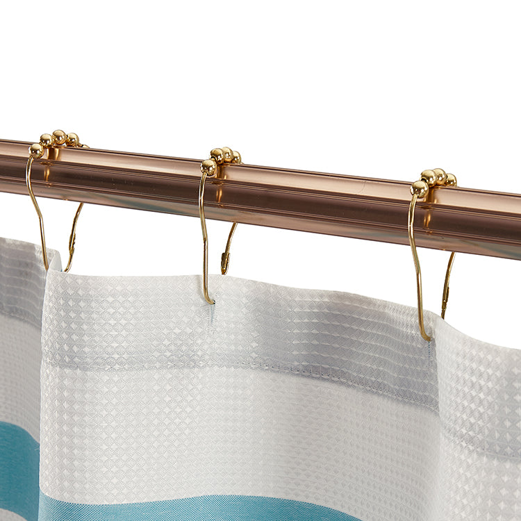Elegance “Textured Shower Curtain Set" - Teal