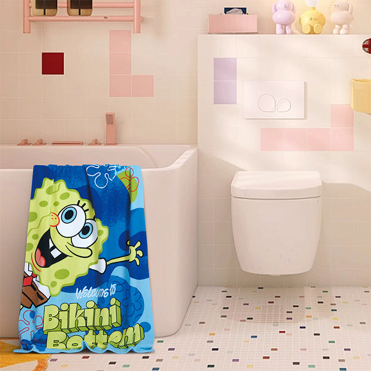“Welcome to Bikini  Bottom”  SpongeBob ”27"x54" Disney Beach Towel