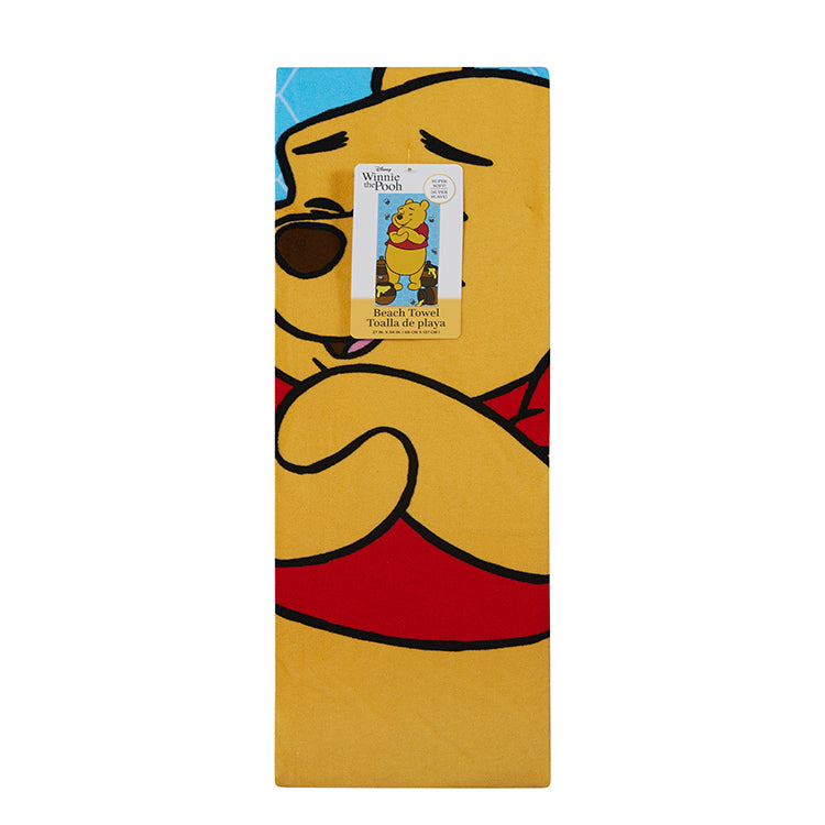 “Honey Bee Happy”  Winnie The Pooh ”27"x54" Disney Beach Towel