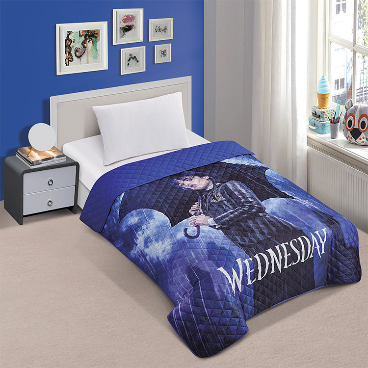 "Umbrella" Wednesday Twin/Full Disney Bedspread