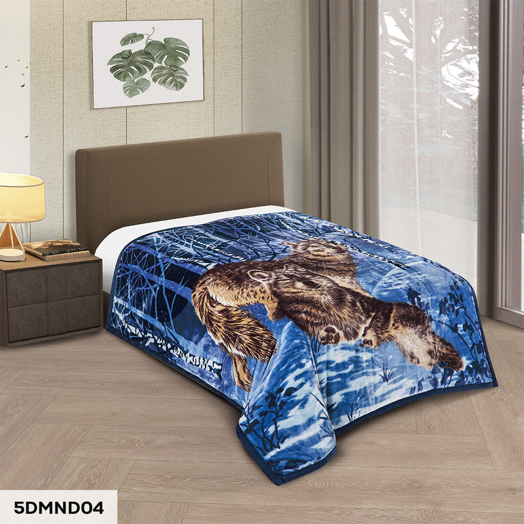Diamond Center Blanket 1980年代購入 Vintage 5 DIAMOND 2 PLY ANIMAL DESIGN RACHELLE BLANKET - (Assorted Case Pack 1