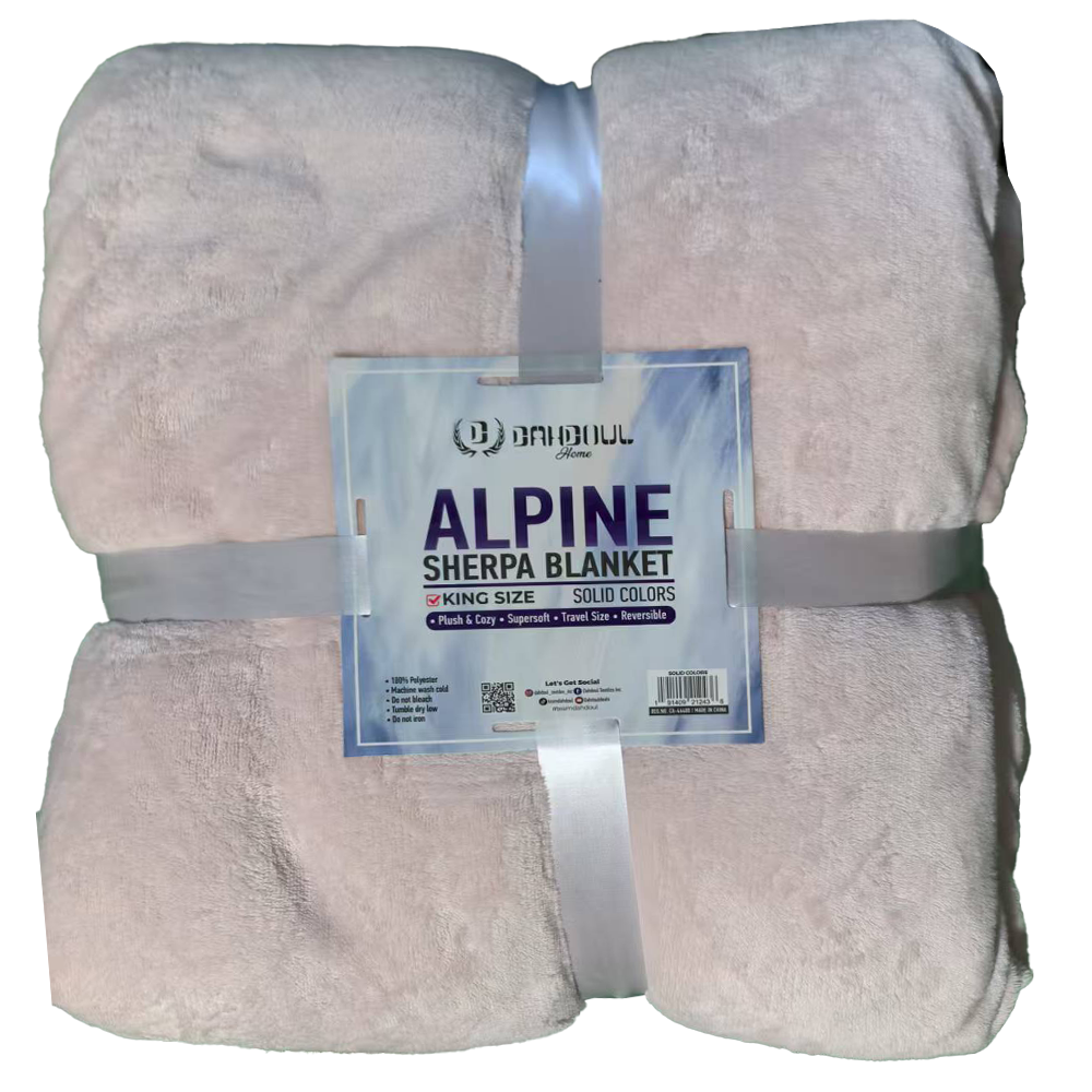 Alpine Sherpa Blanket Soft Plush Reversible Blanket