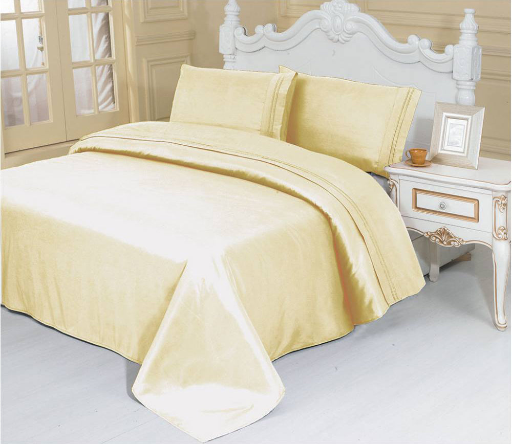 NYAH'S COLLECTION 4 PIECE BED SHEET 1800 SERIES – (ASSORTED CASE PACK 14 PIECE PER CASE)