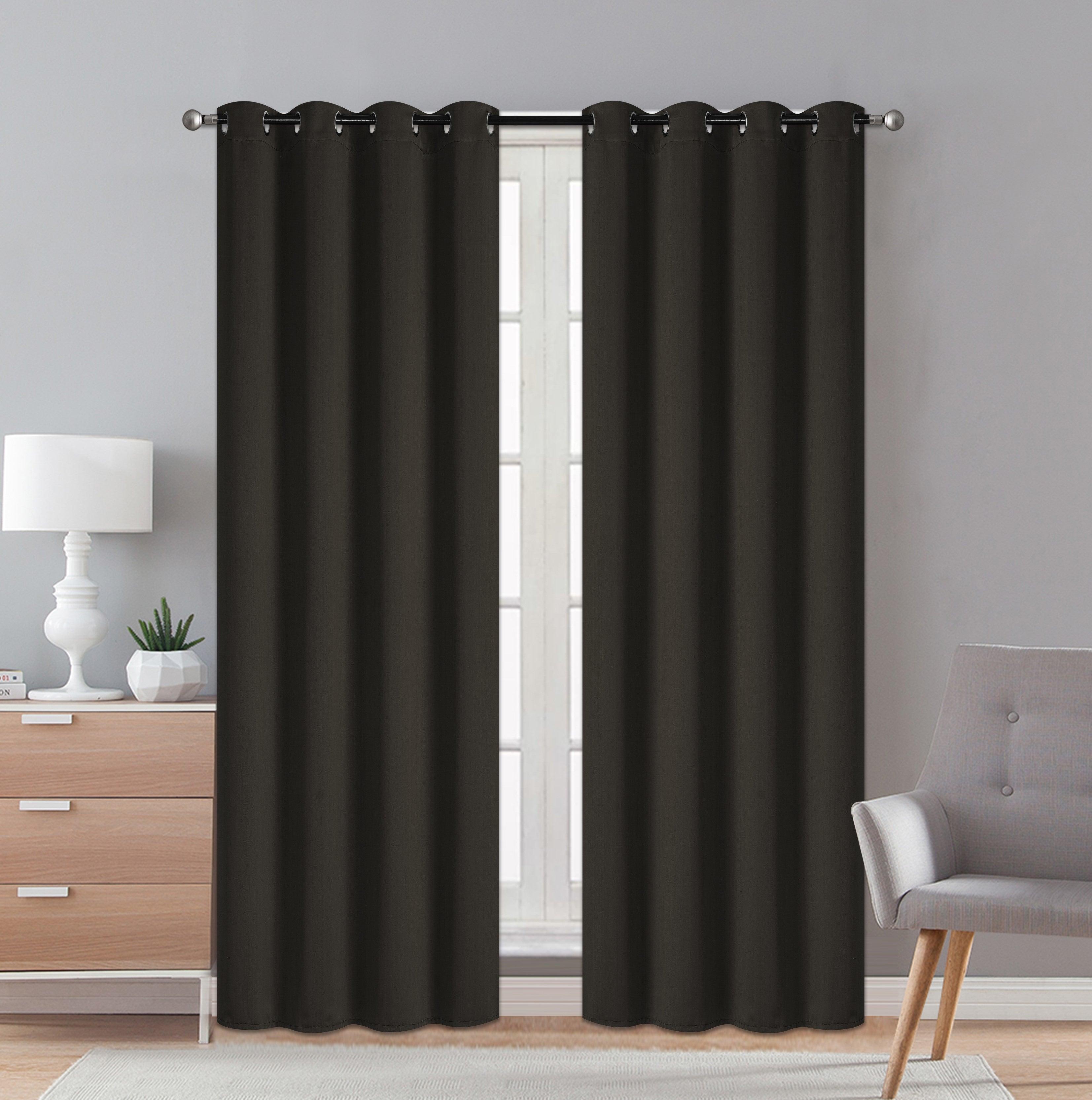 2 Piece Thermal Blackout Window Curtain