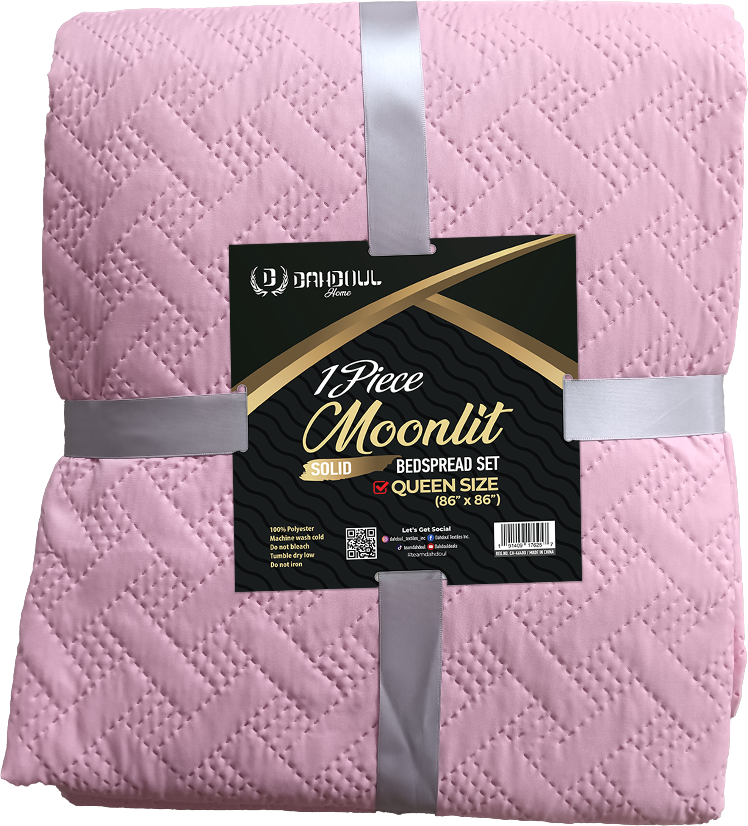 Moonlit Bedspread Collection in Assorted Solid Colors, 100% Microfiber Quilted Bedspread for Queen and King Beds