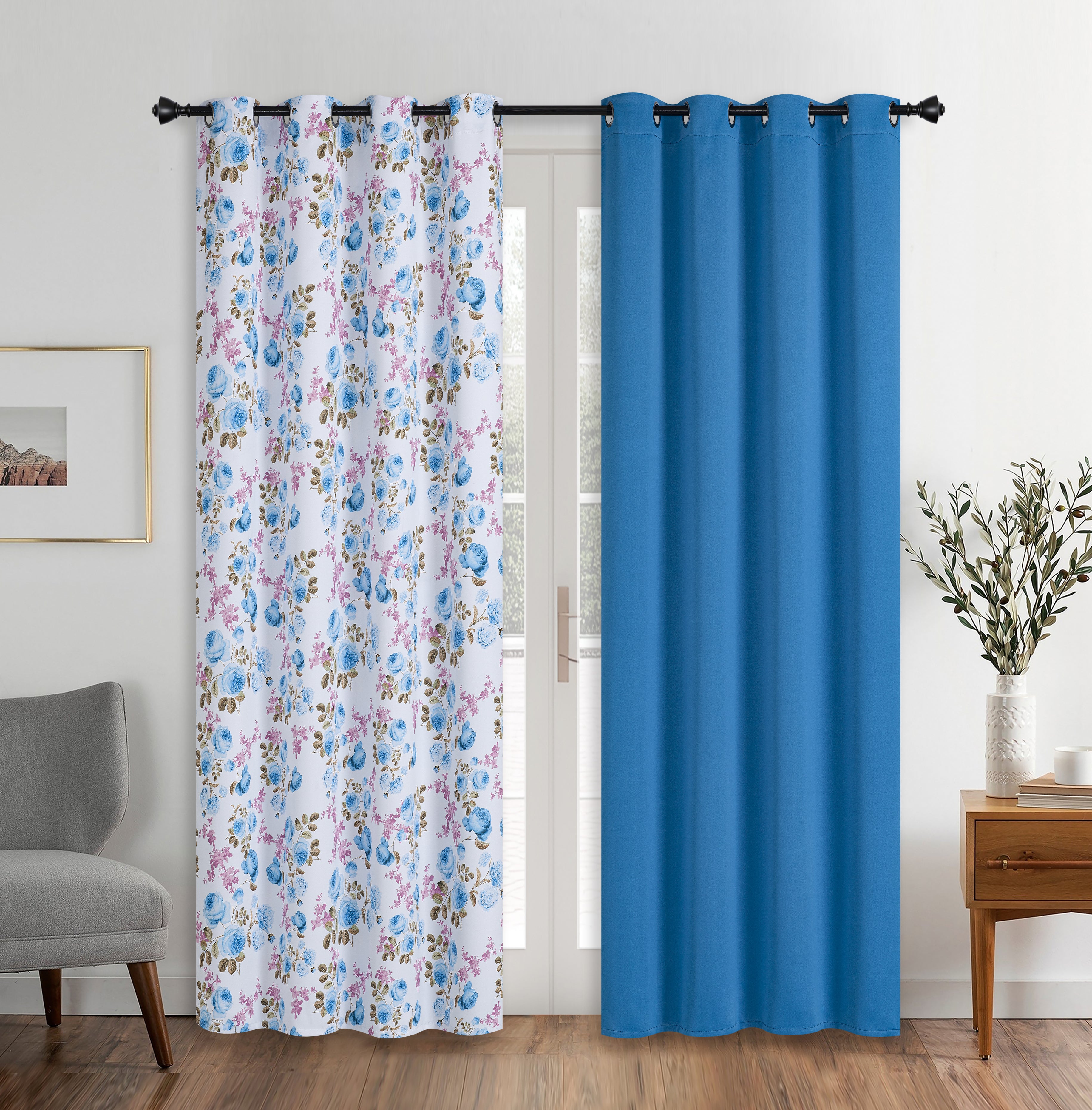 "RS-2 TURQUOISE" REAL SHADE BLACKOUT (NEW ARRIVAL) WINDOW CURTAIN-(SOLID CASE PACK 12 ITEM PER CASE)