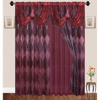 1 Piece GC17-050 Emma Collection Jacquard Window Curtain - Dahdoul Online