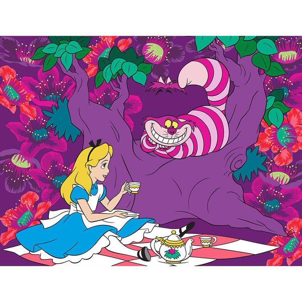 "Always Tea Time" Alice In Wonderland 4x6 Disney Area Rugs - Dahdoul Online