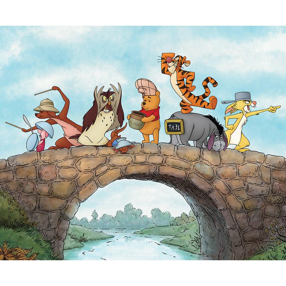 "Bridge Scene" Winnie The Pooh 4x6 Disney Area Rugs - Dahdoul Online