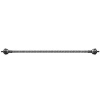 C19430 Black-Silver Curtain Rods - Dahdoul Online
