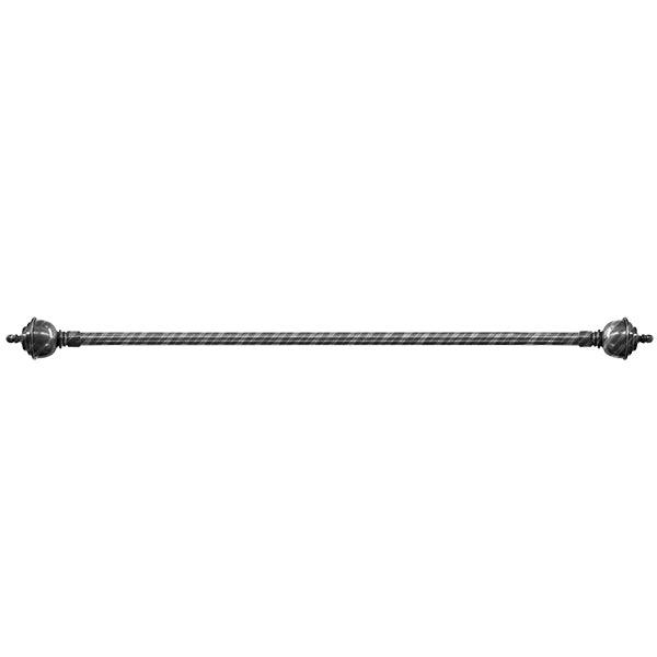 C19430 Black-Silver Curtain Rods - Dahdoul Online