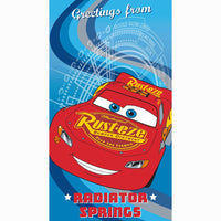 "Greetings From Radiator Springs" Cars 40"x72" Beach Towel - Dahdoul Online