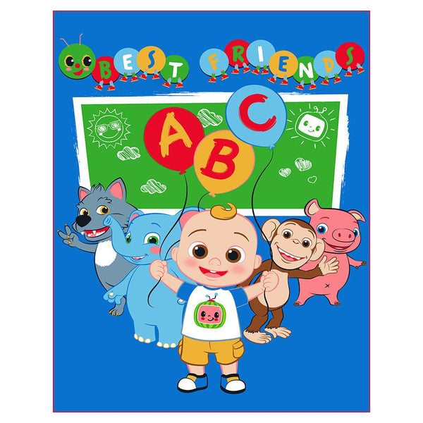 "Best Friends" Cocomelon Twin Netflix Rachelle Blanket - Dahdoul Online