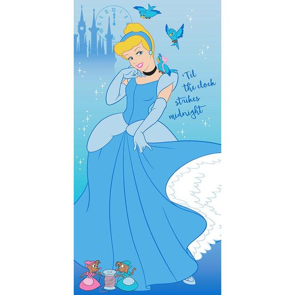 "Back Before Midnight" Cinderella 27"x54" Disney Beach Towel - Dahdoul Online