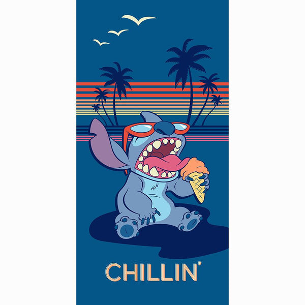 "Chillin" Lilo&Stitch 27"x54" Disney Beach Towel - Dahdoul Online