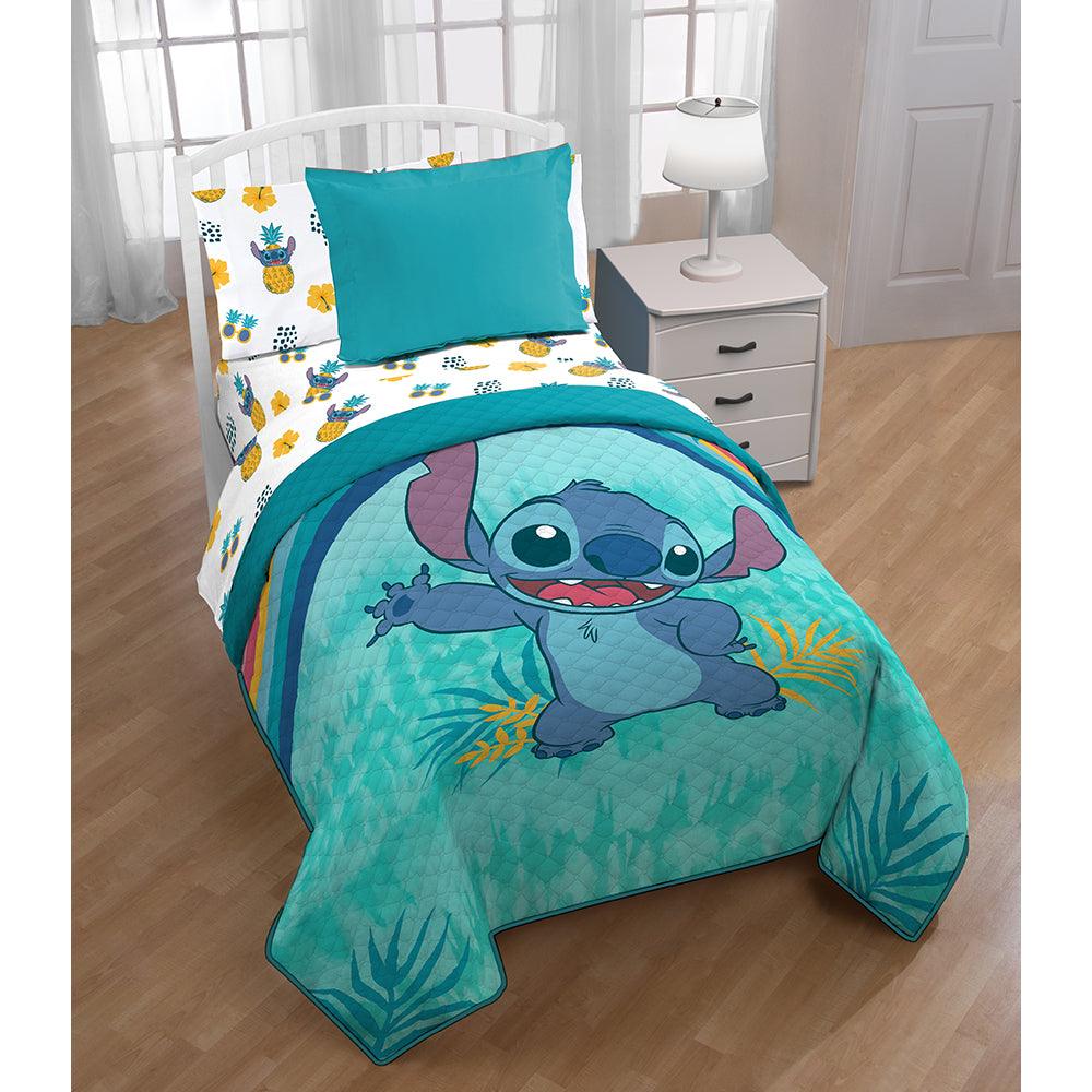 2 Piece Twin "Rainbow Tie Dye" Lilo&Stitch Disney Bedspread - Dahdoul Online