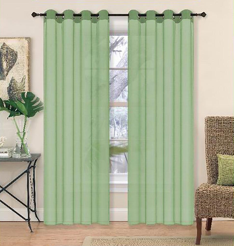 2 Piece Voile Window Curtain - Dahdoul Online