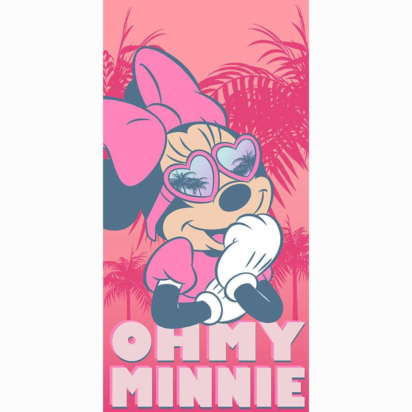 "Hearts Miami" Minnie 27"x54" Disney Beach Towel - Dahdoul Online