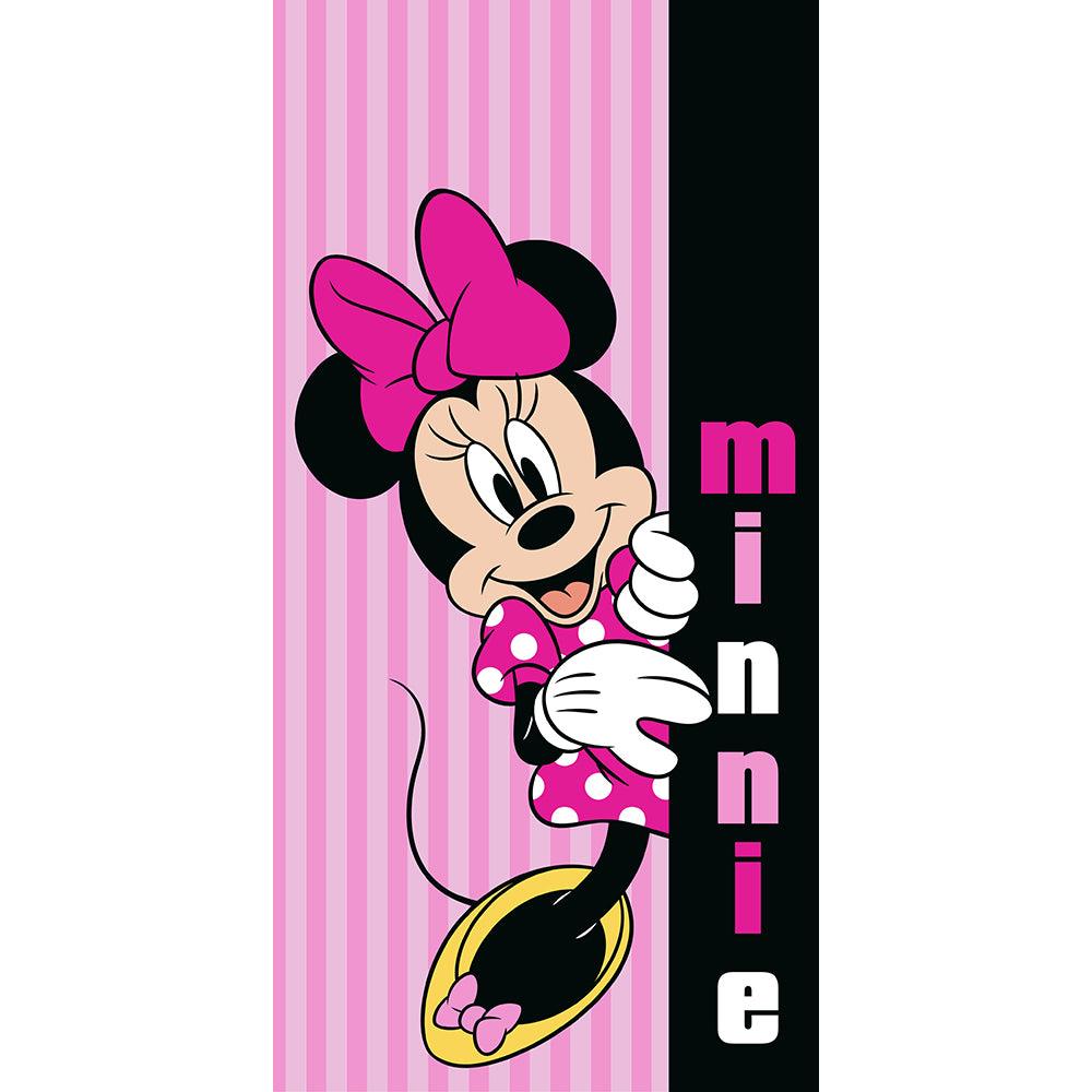 “Minnie Stripes” Minnie 27"x54" Disney Beach Towel - Dahdoul Online
