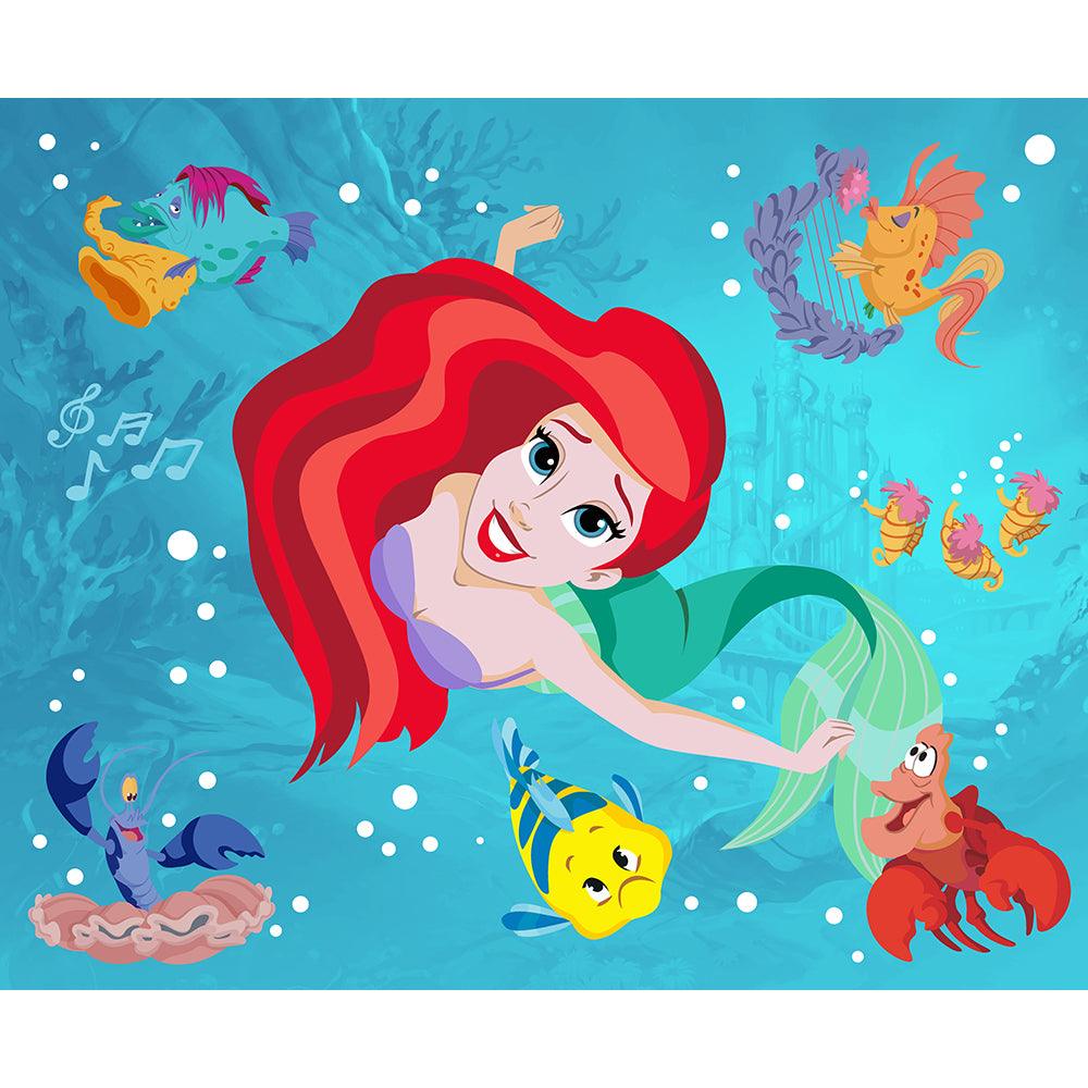 "Make Your Own Music" Little Mermaid 4x6 Disney Area Rugs