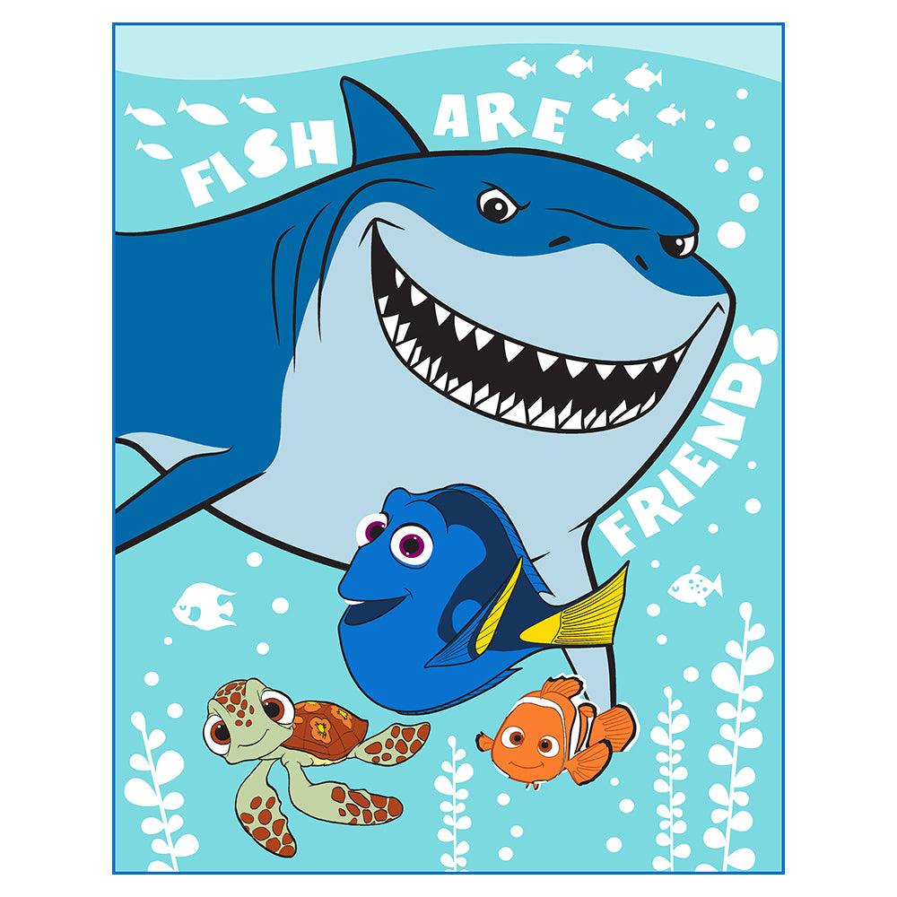 "Fish Are Friends" Finding Nemo Twin Disney Rachelle Blanket - Dahdoul Online