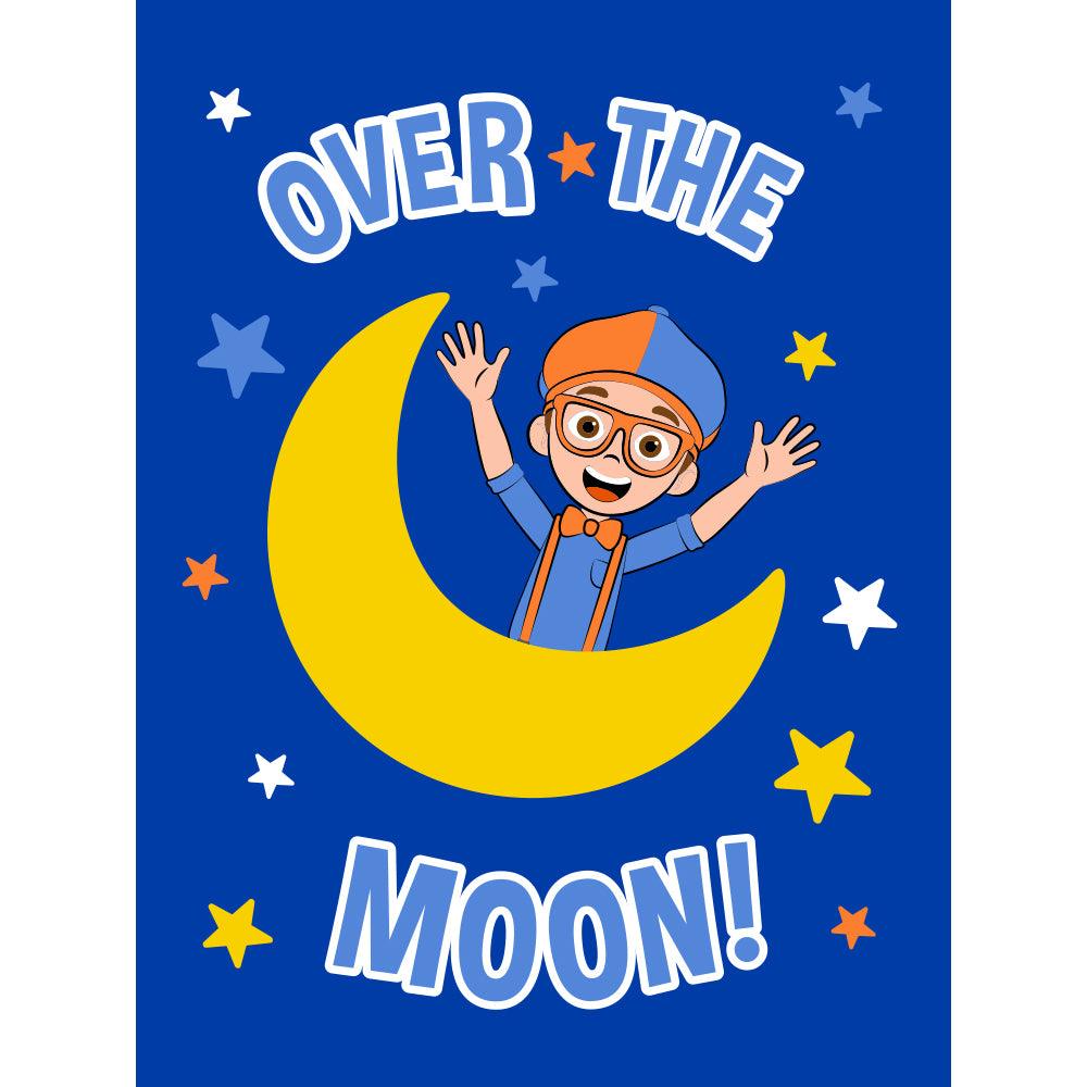 "Over the Moon" Blippi Twin/Full Netflix Rachelle Blanket - Dahdoul Online