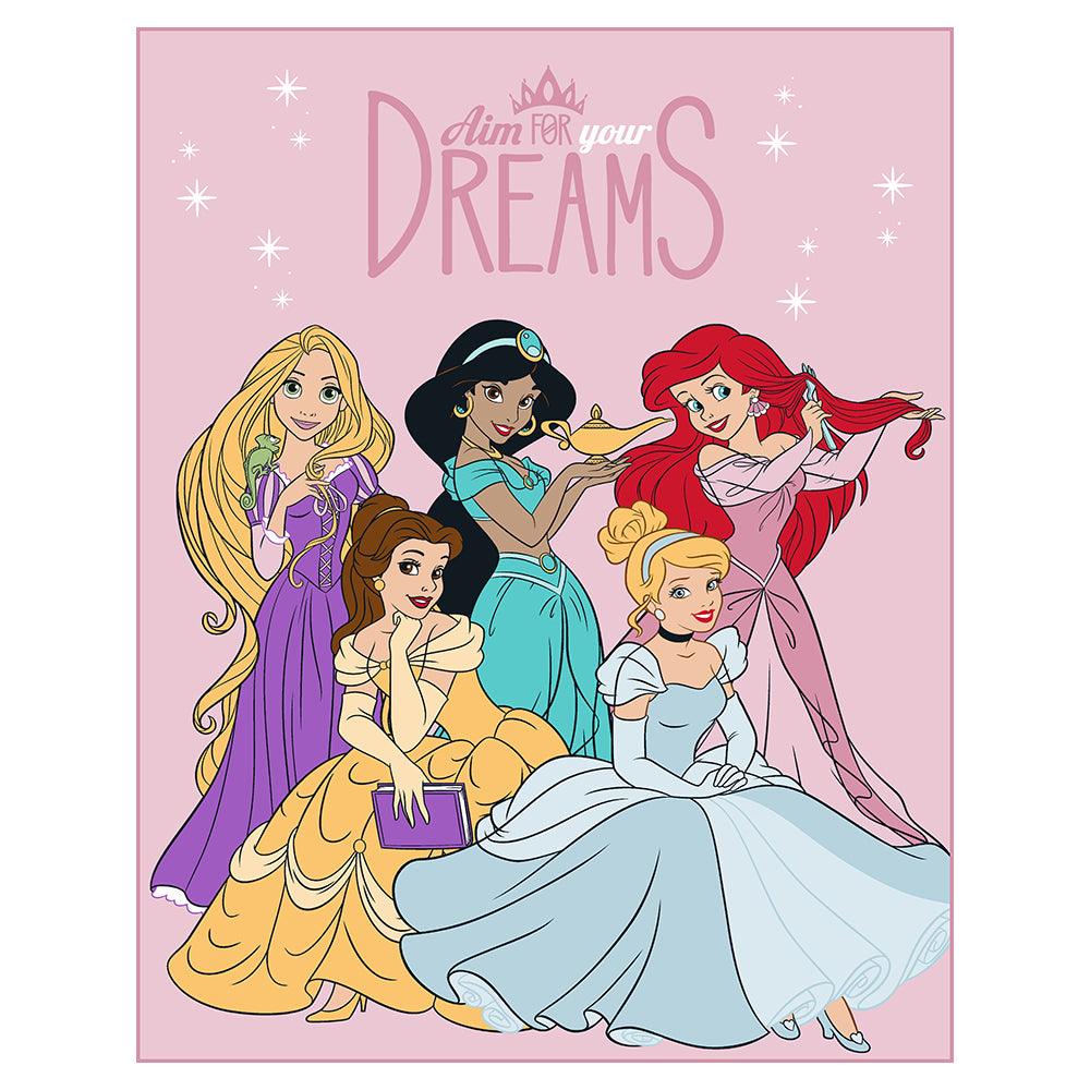 "Aim For Your Dreams" Princess Twin Disney Rachelle Blanket - Dahdoul Online