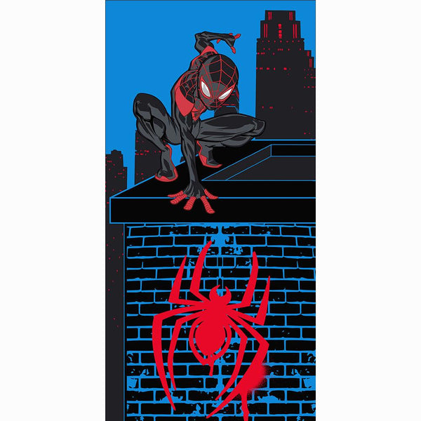 "Roof Top" Spiderman 27"x54" Marvel Beach Towel - Dahdoul Online