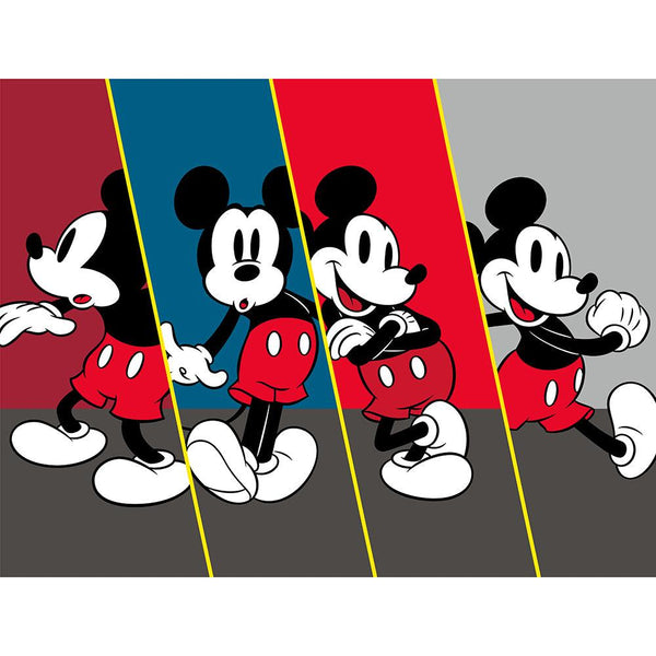 "Split Impressions" Mickey 4x6 Disney Area Rugs