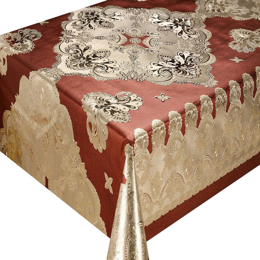 Metallic PVC With Fabric Backing Tablecloth - Dahdoul Online