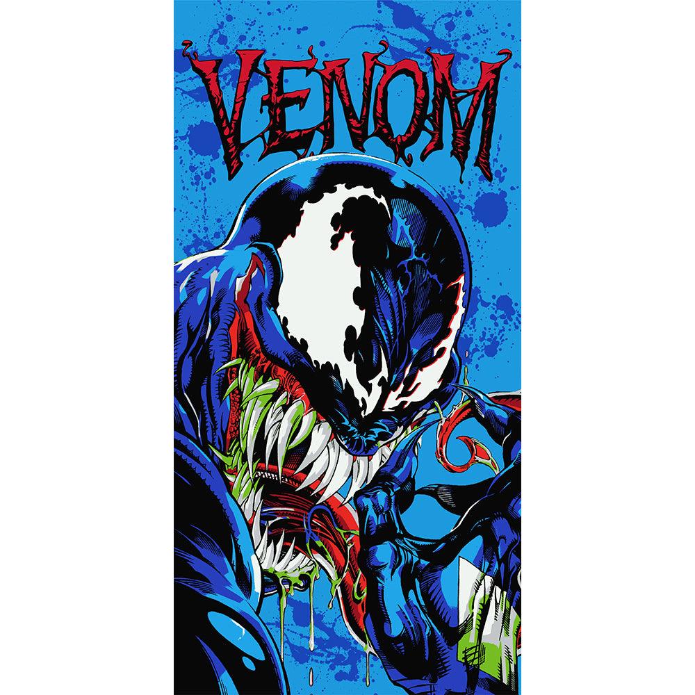 "Color Drip" Venom 27"x54" Marvel Beach Towel - Dahdoul Online