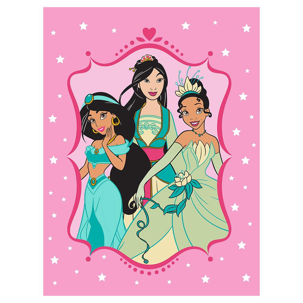 "Strong Princesses" Princes Twin/Full Disney Sherpa Blanket - Dahdoul Online